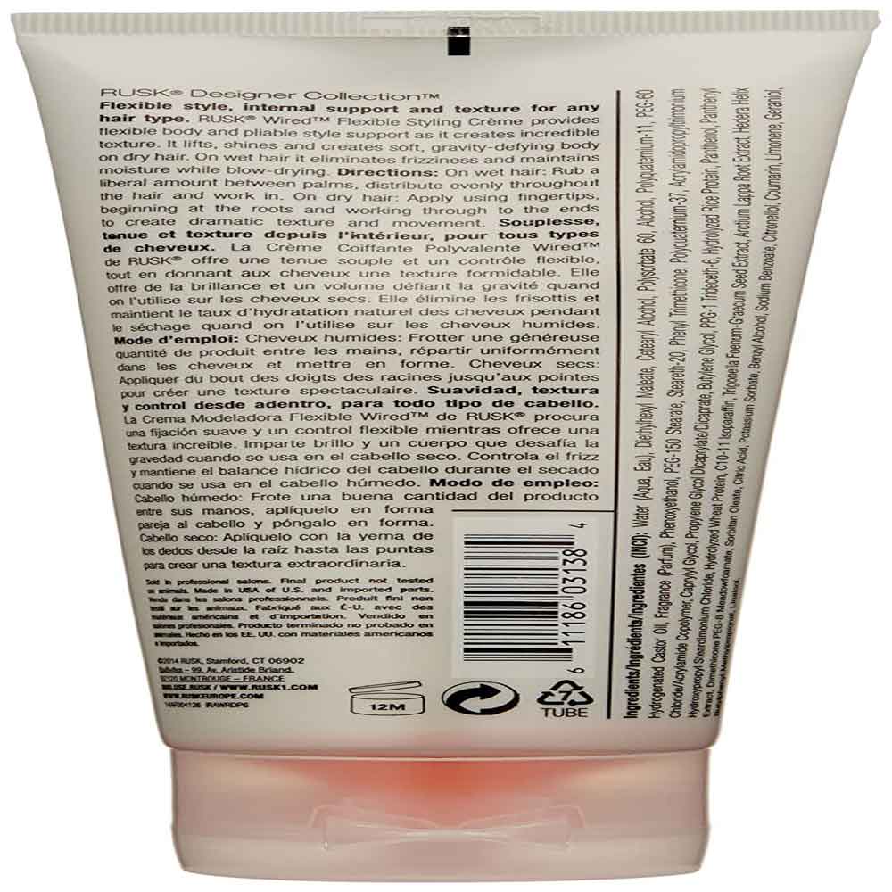 Rusk Designer Collection Wired Flexible Styling Creme 6 oz - Image 3