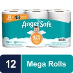 Angel Soft Toilet Paper, 12 Mega Rolls = 48 Regular Rolls, 2-Ply Bath Tissue
