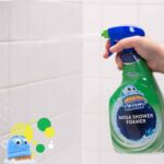 Scrubbing Bubbles Mega Shower Foamer Disinfecting Spray, Multi-Surface Bathroom and Tile Cleaner Grime Fighter, Removes 100% Soap Scum, Rainshower Scent, 32 oz - Image 3
