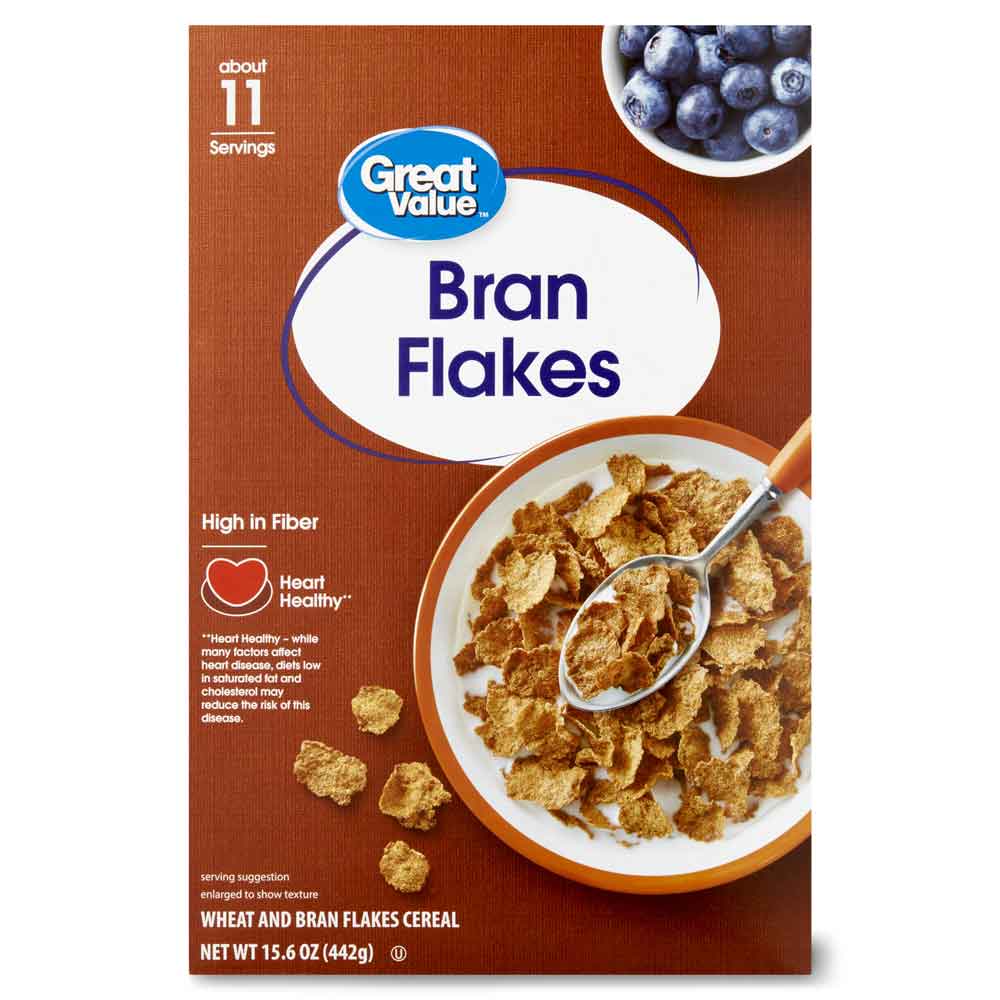 Bran-Flakes-1.jpg Great Value Bran Flakes Breakfast Cereal, 15.6 oz - Image 1