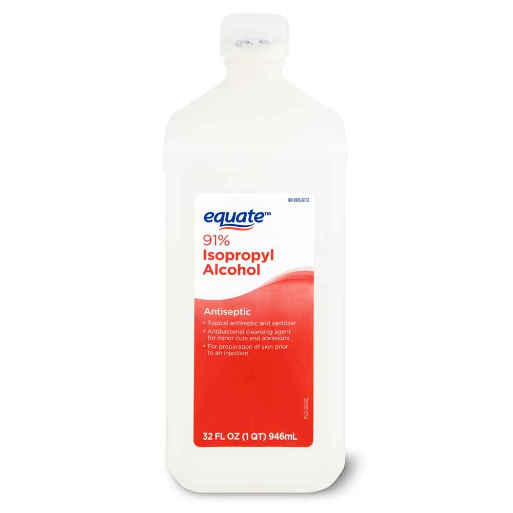 Isopropyl-Alcohol-Antiseptic-1.jpg Equate 91% Isopropyl Alcohol Antiseptic, 32 fl oz - Image 1