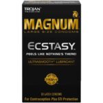 Trojan Magnum Ecstasy Large Size Condoms - 10 Count