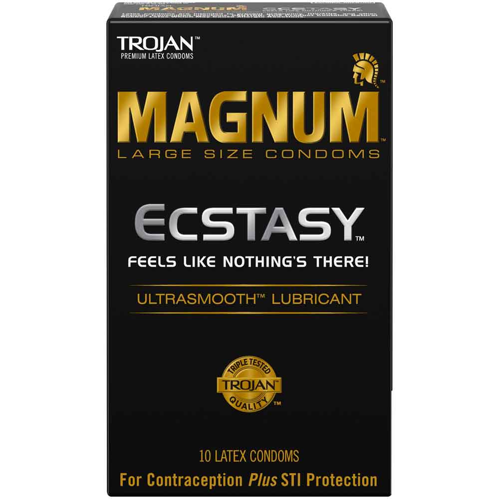 Magnum-Ecstasy-1.jpg Trojan Magnum Ecstasy Large Size Condoms - 10 Count - Image 1