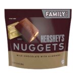 Hershey's, Nuggets Milk Chocolate with Almonds Candy Bars, Individually Wrapped, 15.5 oz, Family Pack