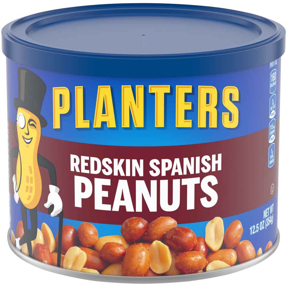 Planters-1.jpg Planters Redskin Spanish Peanuts, 12.5 oz Canister - Image 1