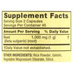 Spring Valley Beet Root Dietary Supplement, 1000 mg, 90 Count - Image 2