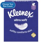 Kleenex Ultra Soft Facial Tissues, 4 Flat Boxes (480 Total Tissues)